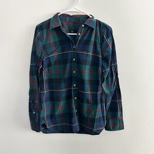Plaid Button-Down Shirt